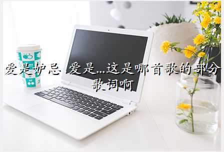 爱是妒忌 .爱是...这是哪首歌的部分歌词啊