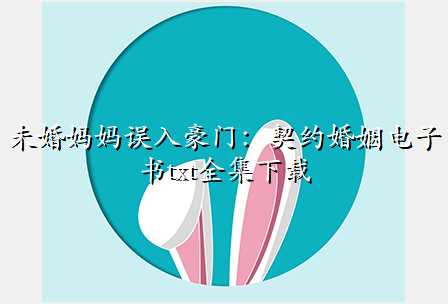 未婚妈妈误入豪门:契约婚姻电子书txt全集下载