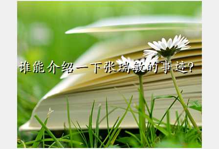谁能介绍一下张瑞敏的事迹?
