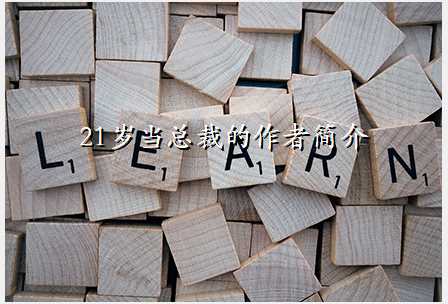 21岁当总裁的作者简介