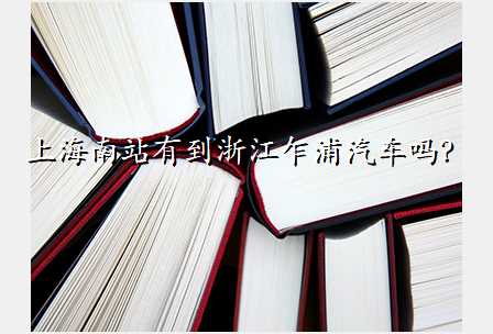 上海南站有到浙江乍浦汽车吗?
