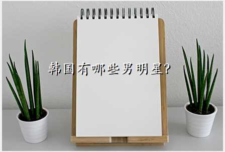 韩国有哪些男明星?