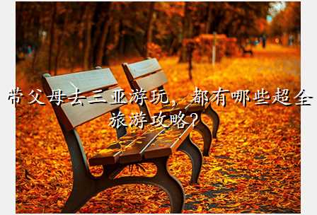 带父母去三亚游玩,都有哪些超全旅游攻略?