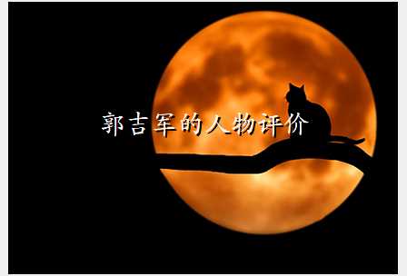 郭吉军的人物评价