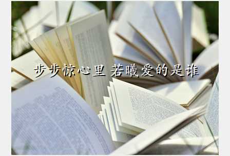 步步惊心里 若曦爱的是谁
