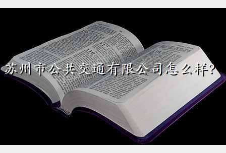 苏州市公共交通有限公司怎么样?